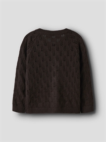 NAME IT Strik Cardigan Leslie Seal Brown